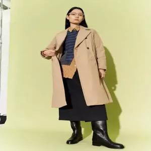 [빈폴레이디스]트렌치형 롱 패딩 코트 베이지 (BF4X38C04A)