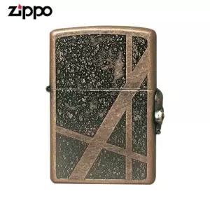ZIPPO 라이터 엠블렘 ROCK STUD CA skull 오일+심지+부싯돌 3종세트 포함