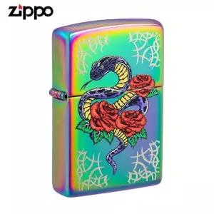 ZIPPO 라이터 프린팅 48395 Rose Snake Design 오일+심지+부싯돌 3종세트 포함