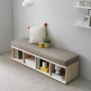 나무뜰 코젯 1600 책장형 원목 수납 벤치 소파 GM347C (착불)