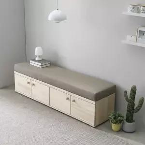 나무뜰 코젯 1600 수납형 원목 수납 벤치 소파 GM348C (착불)