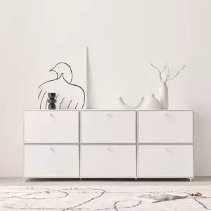 나무뜰 로아 AP1800 2단 모듈 거실장 서랍장 PKF114C (착불)