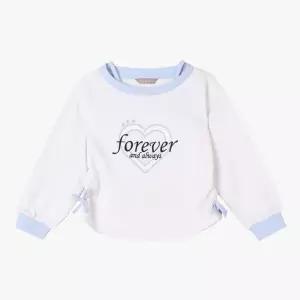 [신디키즈] 세미 오프숄더 롱 맨투맨 CIMA25205_7358