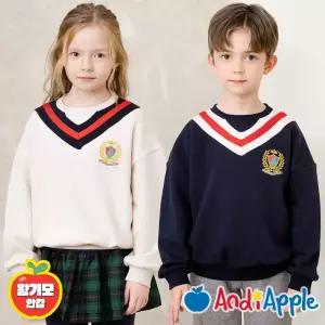 [앤디애플] 폼나게브이넥포인트왕기모티셔츠