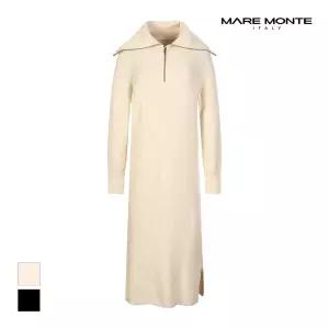 [마레몬떼] 빅카라 집업 니트원피스_M23DMOP85B0