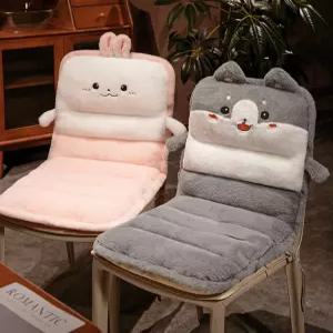 겨울 사무실 허리 온열 전기장판 전기 방석 학생용 등받이 일체형 허리보호 의자 쿠션