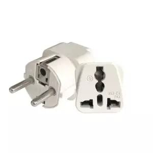 해외 돼지코 멀티플러그 프랑스 독일 이집트 화이트 여행용멀티탭 여행용어댑터 어답터