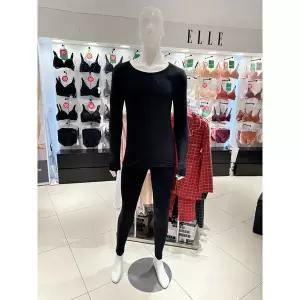 [엘르이너웨어](천안아산점)25년 FW 바이로프트 남성 내의 세트 (EEMEU931BK)