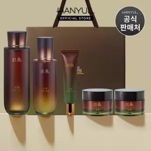 [내일도착]한율 송담 탄력 기초 5종세트(스킨+에멀전+아이크림+크림2개)