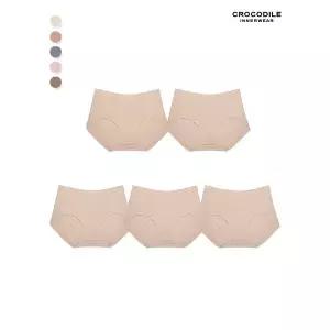 [하프클럽/크로커다일 이너웨어]라이크라 쉘론 팬티 5종세트 택1