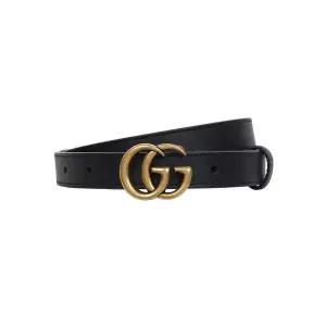 [구찌][명품] 구찌 블랙 GG 마몬트 씬 벨트 409417 AP00T 1000