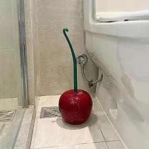 체리모양 욕실 인테리어 촘촘한 변기솔