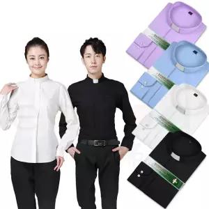 사제복 천주교 신부복 가톨릭 십자가 교회 성당 단정한 신부님옷 수녀복 할로윈 가운 긴팔