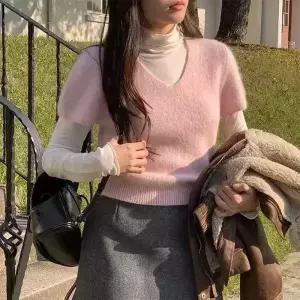 [코코블랑] 안토 앙고라 퍼프 니트