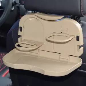 차량용 뒷좌석 테이블 핸드폰 꽂이 차크닉 자동차테이블 음료홀더 차량용접이식테이블