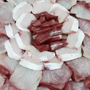 겨울바다의 제왕 제주 통 필렛 대방어 4kg 반마리