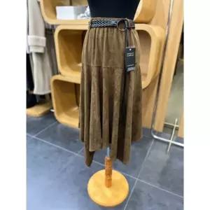 [에고이스트]ER4JS003페이크스웨이드벨티드언발스커트_DJ