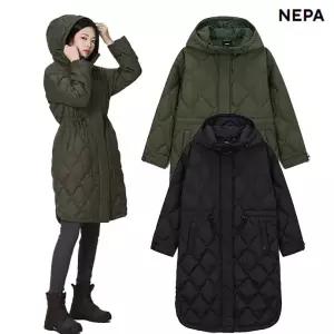 [롯데백화점]네파 퍼프 후디 롱 패딩 롱 구스다운-7K82049