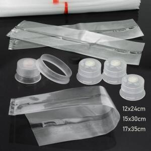 정원 농장용 PP 버섯 재배 키트 식용 배양 배지 멸균 가능한 폴리프로필렌 백 도구