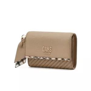 갤러리아 DCWA6E232I2 닥스 버킹엄 베이지 소가죽 3단 반지갑