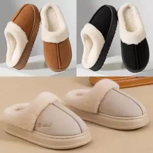 털실내화 겨울 실내슬리퍼 층간소음 룸슈즈 거실 실내화 사무실 고급 털신 학교 병원 방한