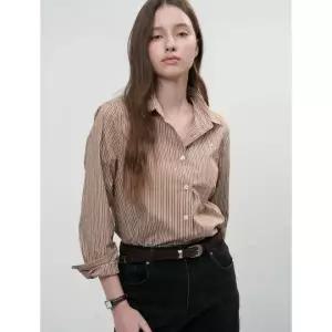제너럴아이디어 GENERALIDEA 스트라이프 리벳 셔츠 BROWN WBE3L03505 WBE3L03505BR 328099