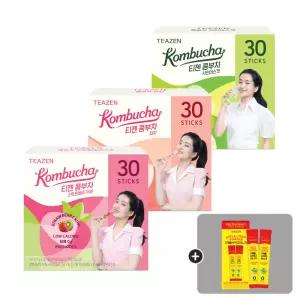 콤부차 30스틱x3박스(스트로베리키위+피치+샤인머스캣)