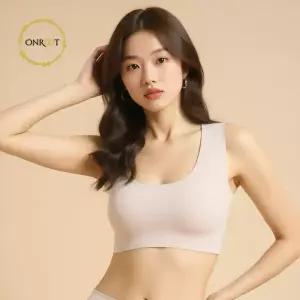 [온루트] 초경량 데일리 기능성 심리스 스포츠 브라 여성 무봉재 노와이어 노후크 요가 필라테스 러닝 등산 헬스 운동용 / 편안한 착용감 / 땀 배출 우수