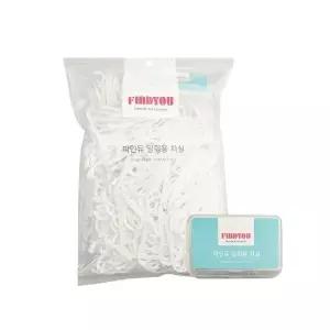 파인듀 대용량 1000개입 일회용 치실 케이스 포함