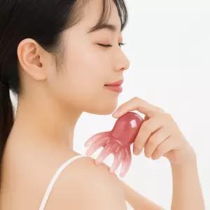 문어 괄사마사지기 3개 경락 두피지압 손발 어깨 종아리 팔 다용도 근막이완 마사지기