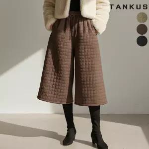 여성 누빔 7부 밴딩 팬츠