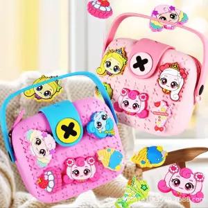 캐치티니핑 실리콘 크로스백 파츠5 캐릭터가방 라운드 손크로스 토트백