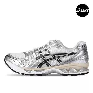 아식스 젤 카야노 14 남자 여성 운동화 화이트 그래파이트 그레이 1203A537-110
