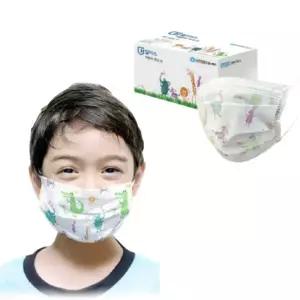 유한킴벌리 소형 동물 캐릭터 어린이 마스크 72매 황사 미세먼지 학교 보건실