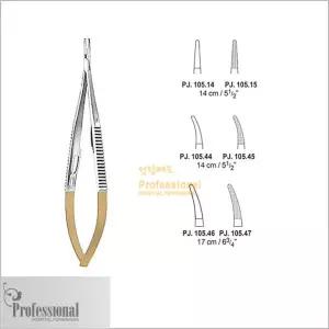 (PROFESSIONAL) 카스트로지침기/니들홀더(골드/직/serrated) 18CM PJ-105.17