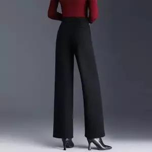 여자정장바지 기모 도톰 오피스룩 정장 바지 슬림핏 와이드 겨울 하이웨스트 통 힛템