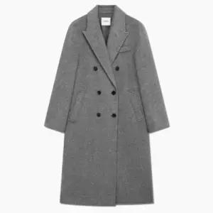 [롯데백화점]시스티나 카라 더블브레스트 핸드메이드 울 롱 코트