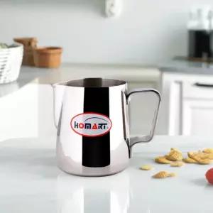 홈아트 스팀피쳐 2000ml 우유거품기 밀크저그 스텐 스팀피처 카페 바리스타 라떼 업소용