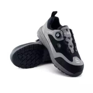 티뷰크 발편한 발볼넓은 논슬립 가죽 작업화 미끄럼방지 초경량 가벼운 안전화 TBS-458