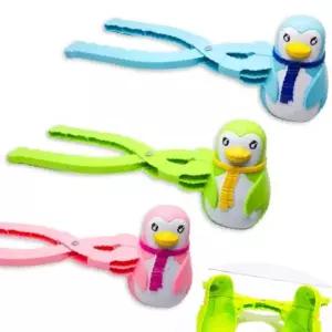 컬러 펭귄 눈뭉치제조기 눈사람 스노우볼메이커 눈싸움 눈집게 오리눈사람집게 오리눈집게 눈제조기