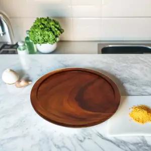 경질 피자 팬받침 (4호) 낮은 오븐팬 피자판 받침 온도유지 그릇 서빙 트레이 보드 식당