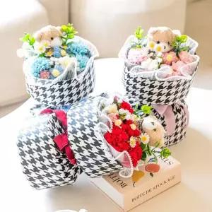 [텐바이텐]비누꽃 인형꽃다발 곰인형 테디베어 졸업 입학 기념일 선물 빵빵트위