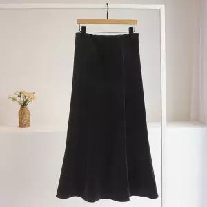 [잇수다] 펨뮤즈 융기모 히든밴딩 벨벳 머메이드 롱 스커트