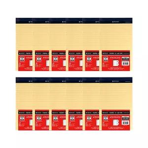 옥스포드 절취노트 메모장 노트 리갈패드 A5 노랑 80매 12권팩