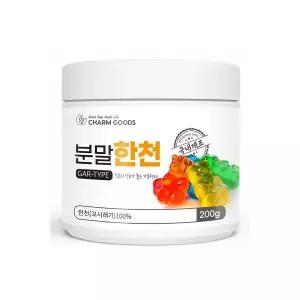 국산 한천 가루 분말 200g 1통 국내생산 인도네시아산 100%