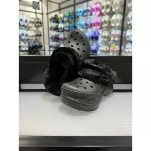 [보리보리/크록스]MARIO크록스 베이 라인드 클로그 211753-001 블랙