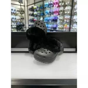 [보리보리/크록스]MARIO크록스 클래식 플랫폼 퍼즈 라인드 클로그 212854-001 블랙