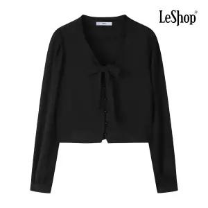 [롯데백화점]르샵 리본 V넥 콩버튼 블라우스 BP8BL013A