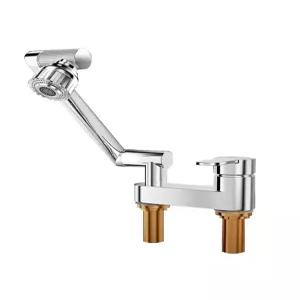 2홀 세면대 수전 이중구멍 수도꼭지 샤워겸용 투홀 합금