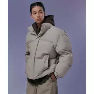 무신사 스탠다드 MUSINSA ANDAR D 데일리 푸퍼 숏 패딩 자켓 재킷 라이트 베이지 MMCJJBZ01-LB 355822